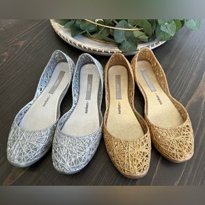 Melissa Campana silver glitter and gold glitter shoes size 37 (7)